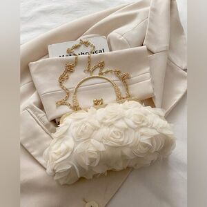 NEW! *Camellia* Rosette COQUETTE-GIRL Handbag